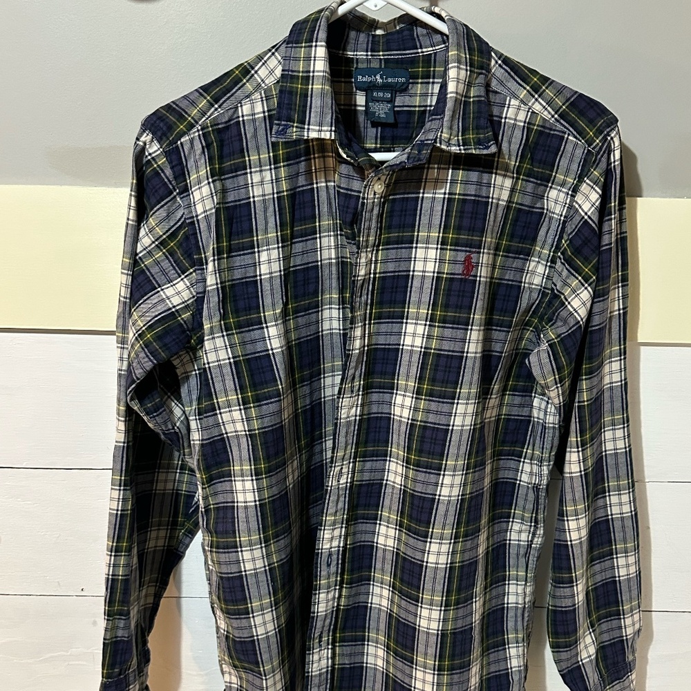 Ralph Lauren Boys Plaid Oxford